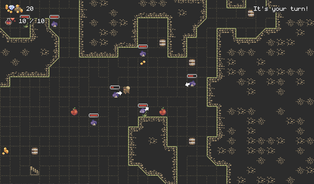 A screenshot showing gameplay of the game