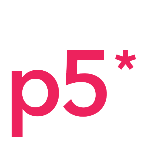 The logo for p5.js