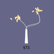 A rendering of a sapling, with only a few short branches