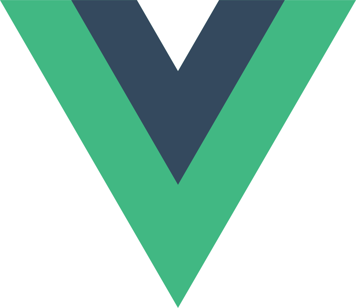 The logo for Vue.js