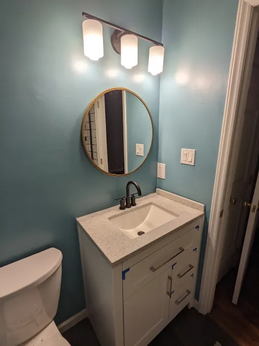 Light switch covers have been added to the switches